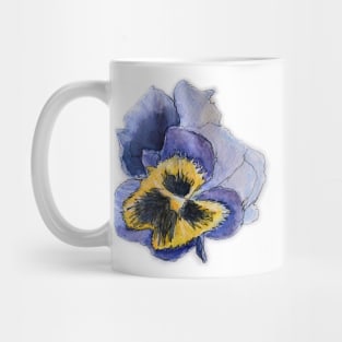 Watercolour Sketch - Pansy Mug